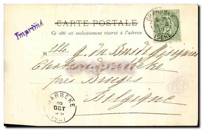 Arredores de Monestier-de-Clermont - A Grasse e a Dâllé das Rammettes — Papelaria dos Alpes, Eug. Robert, Grenoble — Verso