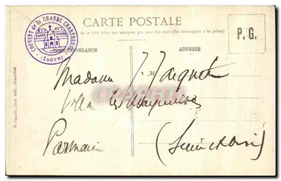 Grande Chartrouse — Ogólny widok — 610 — DAUPHINE — P. Saude, fot. wyd. Grenoble — Rewers