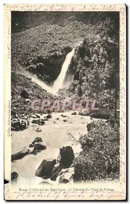 Cascada du Fond de France — chute d'eau dans un canyon — Grillet-Allévard-des-Bains, éditeur non visible