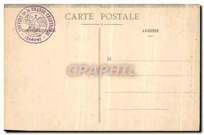 Grande-Chartreuse - A Capela de São Bruno — Editor E.R., n° 243 — Verso