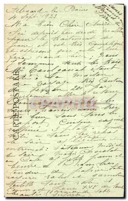 Allevard-les-Bains — Widok panoramiczny — Stara pocztówka n°109 — Rewers