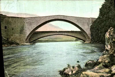 Ponte de Claix — O Drac e os pontes — editor A. V. & Cie, n° 604