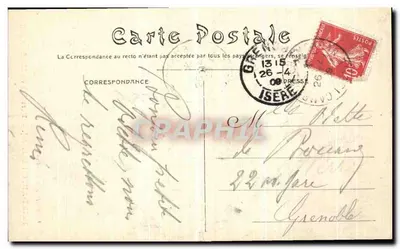 Saint-Antoine (Isère) — Detrás do Maître-Autel — L. Charvat fot. Grand-Serre — Verso