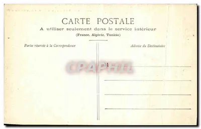 Bilhete postal antigo Dauphine L Abadia de St Antoine perto de St Marcellin — Verso