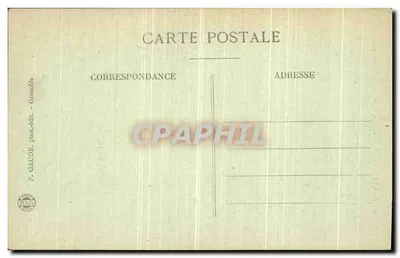 Dauphiné — Wspinaczka na Mont Aiguille (209) — Przejście przez Entonnoir — P. GAUDE, Grenoble — Rewers