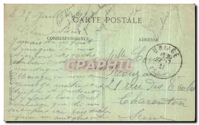 Uriage-les-Bains — Il Castello — F. Gaude, editore, n° 651 — Verso