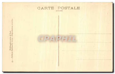 Stara pocztówka Le Couvent de la Grande-Chartreuse — Komnata mnicha — Rewers