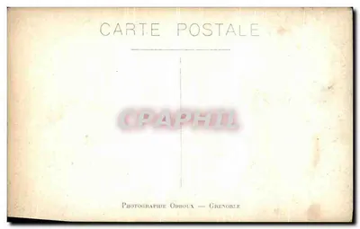 Dauphiné, a Dent de Crolles e o pico de Marcel - Fotografia Oddoux - Grenoble — Verso