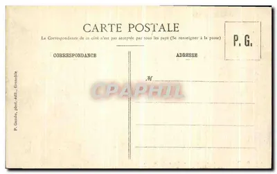 Dauphiné - Grande-Chartreuse - Invoer van het klooster — P. Gaude, fot.édit., Grenoble, n°613 — Achterkant