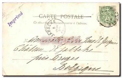 Tarjeta postal antigua Environs de Grenoble Tunnel des Ecouges — Reverso