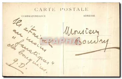 Dauphiné — Klasztor Grande-Chartreuse — Biblioteka — Cl A.V. — Rewers
