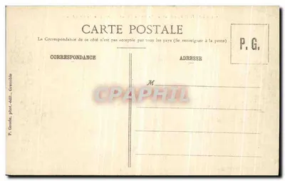 Grande-Chartreuse - Dziedziniec i Wielki Som — P. Gaude, Grenoble — Rewers