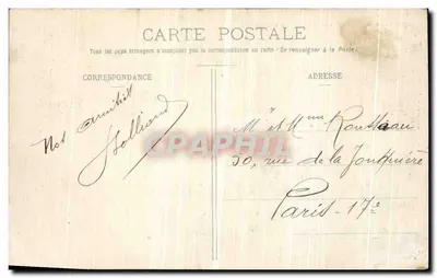 Rodovia da Grande-Chartreuse - Valombre — Bilhete postal antigo n°407, editor desconhecido — Verso