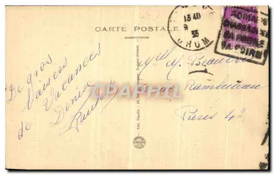 Dauphiné — Les Grands Goulets — éditeur Éd. Flandin, Fougères (Ille-et-Vilaine) — Verso