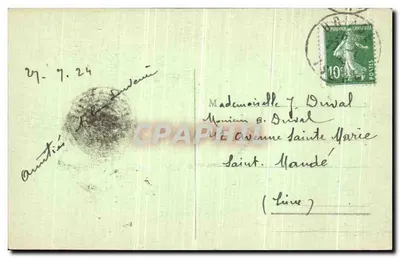 Massif de Belledonne — Fenda no Glaciar de Freydanne — editor S. (S. Kuhn & Cie ?) n° 581 — Verso