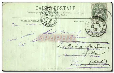 Allevard — Le Bout du Monde — La Passerelle sur le Breda — LL — n°807 — Verso