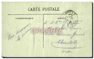 Beauvais — Panoramiczny widok Katedry i Sądu Najwyższego — LL. — Rewers
