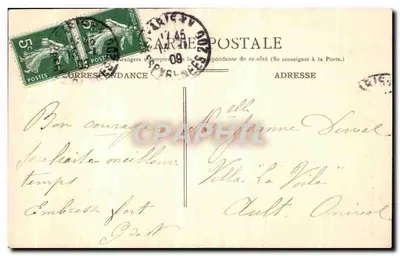 Beauvais — Toren van het Paleis van Justitie — Onbekende uitgever, n° 38 — Achterkant
