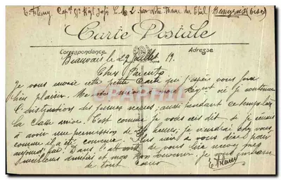 Beauvais — O Palácio de Justiça (século XV), antigo Palácio Episcopal — LL. n° 175 — Verso