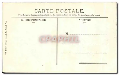 Chantilly (Oise) - Castelo da Rainha Branca - Lagos de Comelle — Mme. Vve. Robineau, editora, Chantilly (Oise) — Verso