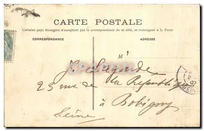 Chantilly - Zamek, strona północno-zachodnia — Stara pocztówka n°11 — wydawca nieznany — Rewers