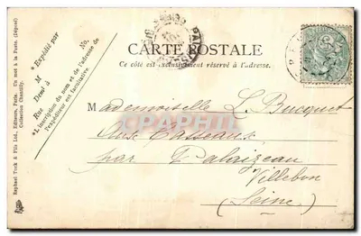 Castelo de Chantilly — O Haimeau — Raphael Tuck & Fils Ltd. — Verso