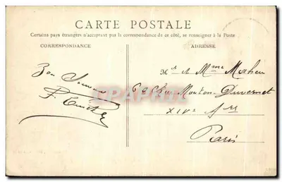 Chantilly — Jezioro i Zamek Królowej Białej — D. Dambly, druk., Chantilly — Rewers