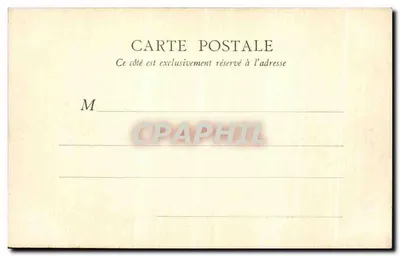 Castelo de Chantilly — Lado leste — Vista dos parterres — B. F., Paris — Verso