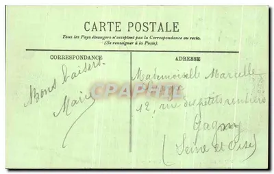 Chantilly — Wejście do Zamek — LL. n°12 — Rewers