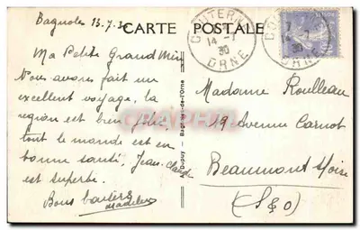 Bagnoles-de-l'Orne — Ansicht des See-Casinos — Verlag A. Dupuy, Nr. 34 — Rückseite