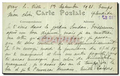 Zamek w Chantilly — Strona południowa — Graphil, nr 225 — Rewers