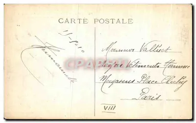 Chantilly - Il Castello (facciata Est) — L'Ingresso e la Torre del Tesoro — Collezione R P — Verso
