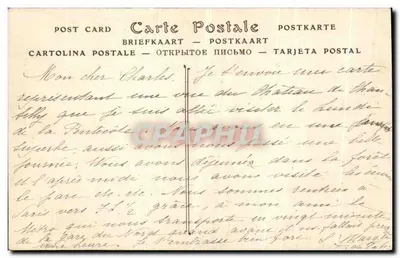 Zamek w Chantilly — Mausoleum Henryka II, Princa de Condé — ND Fot. — Rewers