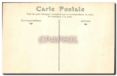 Zamek w CHANTILLY — Ogólny widok — Veuve Robineau, Libraire — Chantilly — Rewers