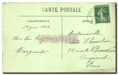 Zamek w Chantilly — Zamek widziany z Parku — LL, nr 40 — Rewers