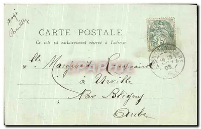 Chantilly — Vista do Parque — Bondeau, Lib. - Ed. - Chantilly — Verso