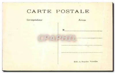 Castelo de Chantilly — A Capela — editor Héllo. A. Bourdier, Versailles — Verso