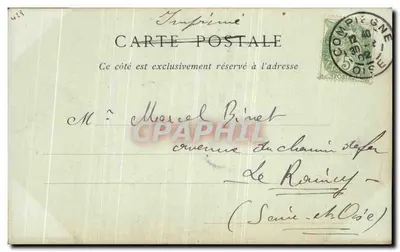 Castelo de Compiègne — Gabinete do Presidente da República — ND Phot — Verso