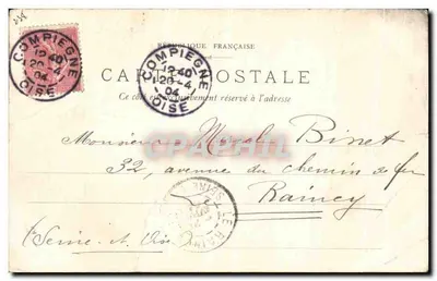 Compiegne — L'Avenue des Beaux-Monts — éditeur C.-B. COMPIEGNE, n°4 — Rewers