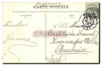 Zamek w Chantilly — Widok zamku z basenem — SOULYPHOTO LYON n°112 — Rewers