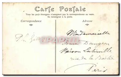 Compiègne — Les Terrasses et le Château — wydawca nr 104 — Rewers