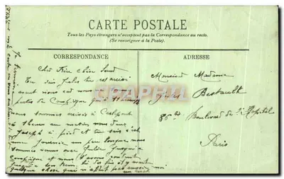 Compiègne — Façada zamku na Parku — LL. — Rewers