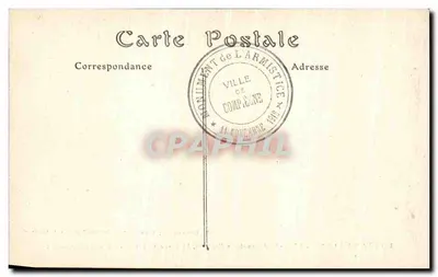 Las Compiègne — Las Zwycięstwa — Pamiątkowa kamienica — Wydawca: J. Demequin, Compiègne — Rewers