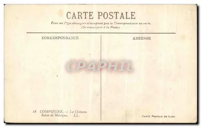 Salon Muzyczny — Zamek — Compiègne — Rewers