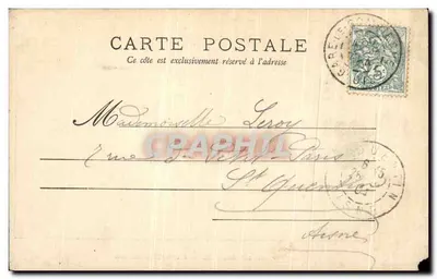 Palácio de Compiègne — Sala das Colunas — editor Paris — Verso