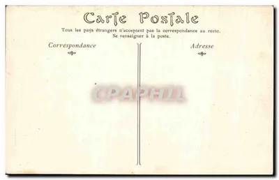 Castelo de CHANTILLY — A Ilha do Amor — Editor: Chantilly, n° 11 — Verso