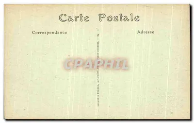 Castillo de Chantilly — La Puerta Saint-Denis y los Establos — NELIHEIN FRÈRES, IMP. CRÉTÉ, 84, RUE PARIS-COINBELL — Reverso