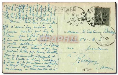 Compiègne — Ogólny widok z zamku — Bourson Compiègne — Rewers