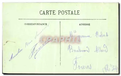Compiègne — Widok na Plac Zamkowy z Zamku — LL. n°159 — Rewers