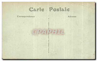 Tarjeta postal antigua Castillo de Chantilly Les Ecuries — Reverso